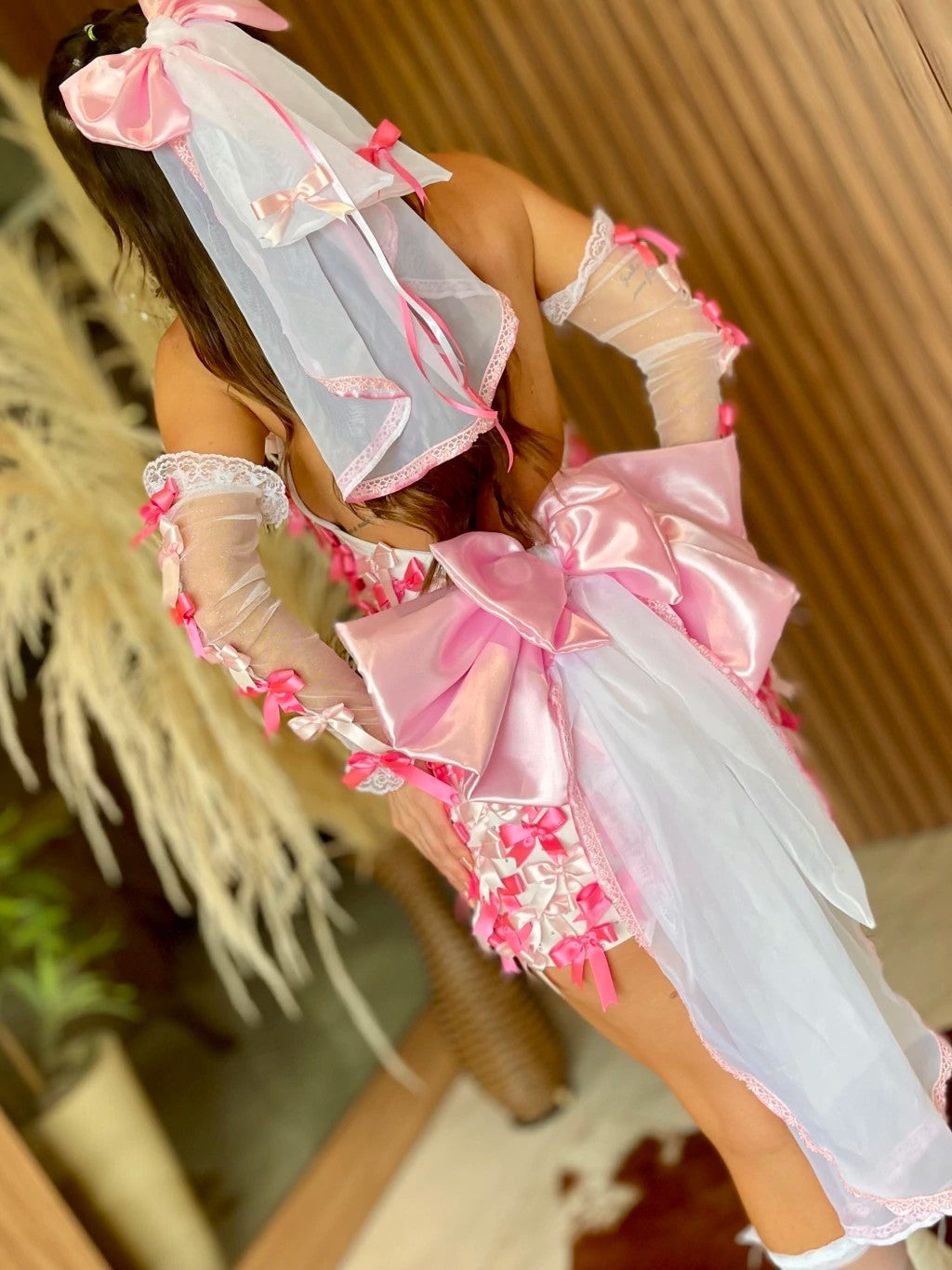 Vestido junino Noivinha - 200 laços EXCLUSIVO