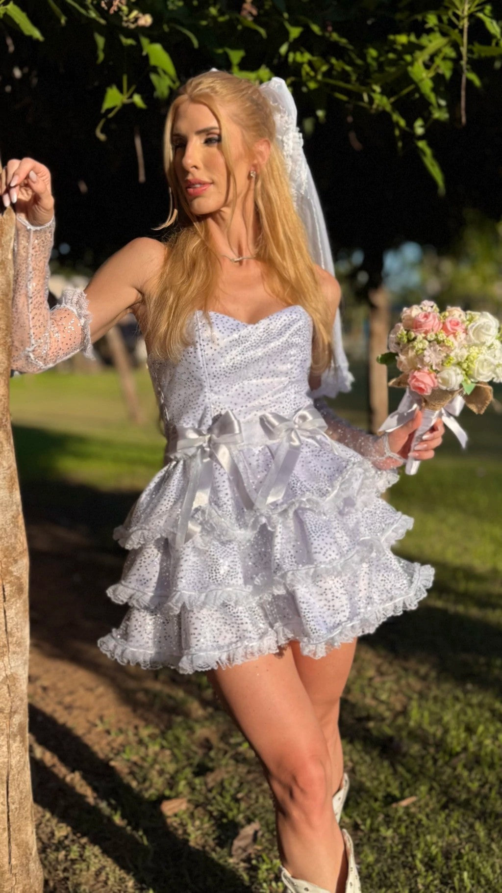 Vestido junino Noivinha - Francisca