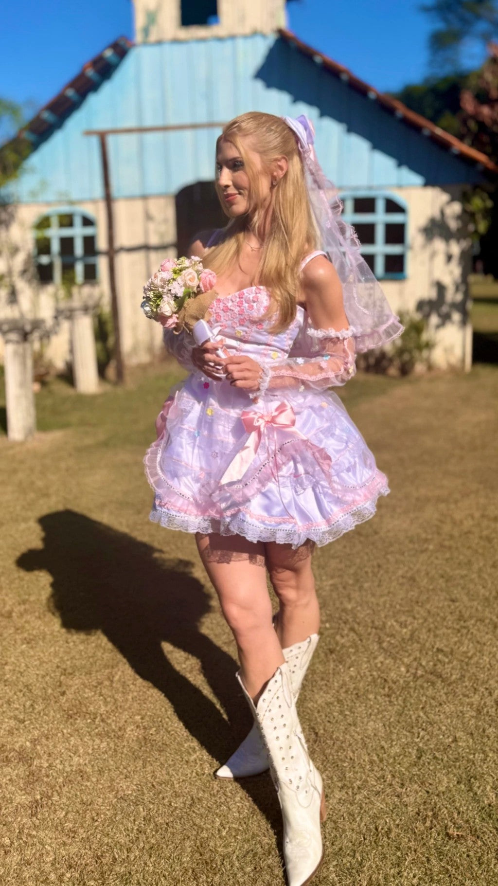 Vestido junino Noivinha - Joana