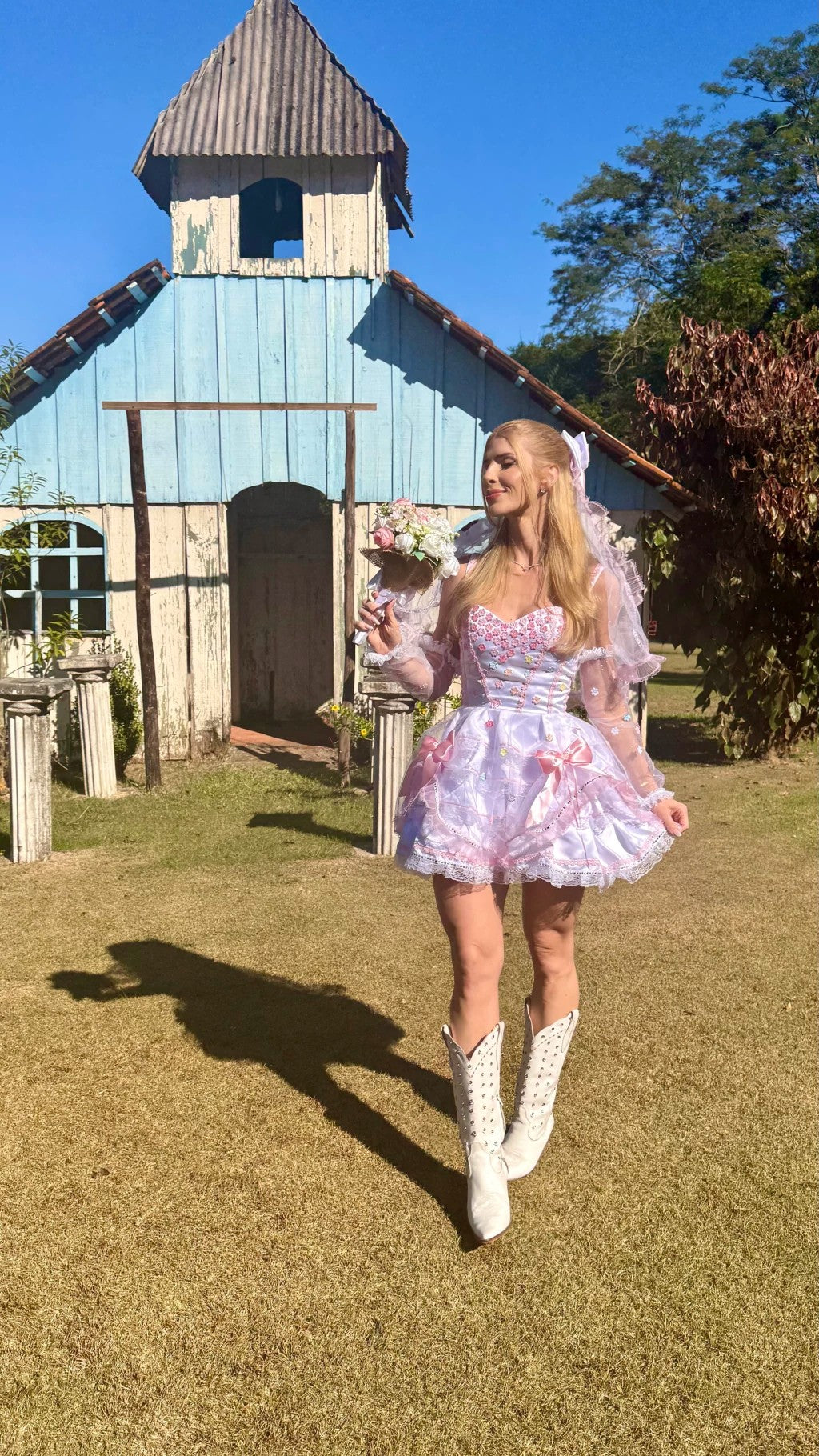 Vestido junino Noivinha - Joana