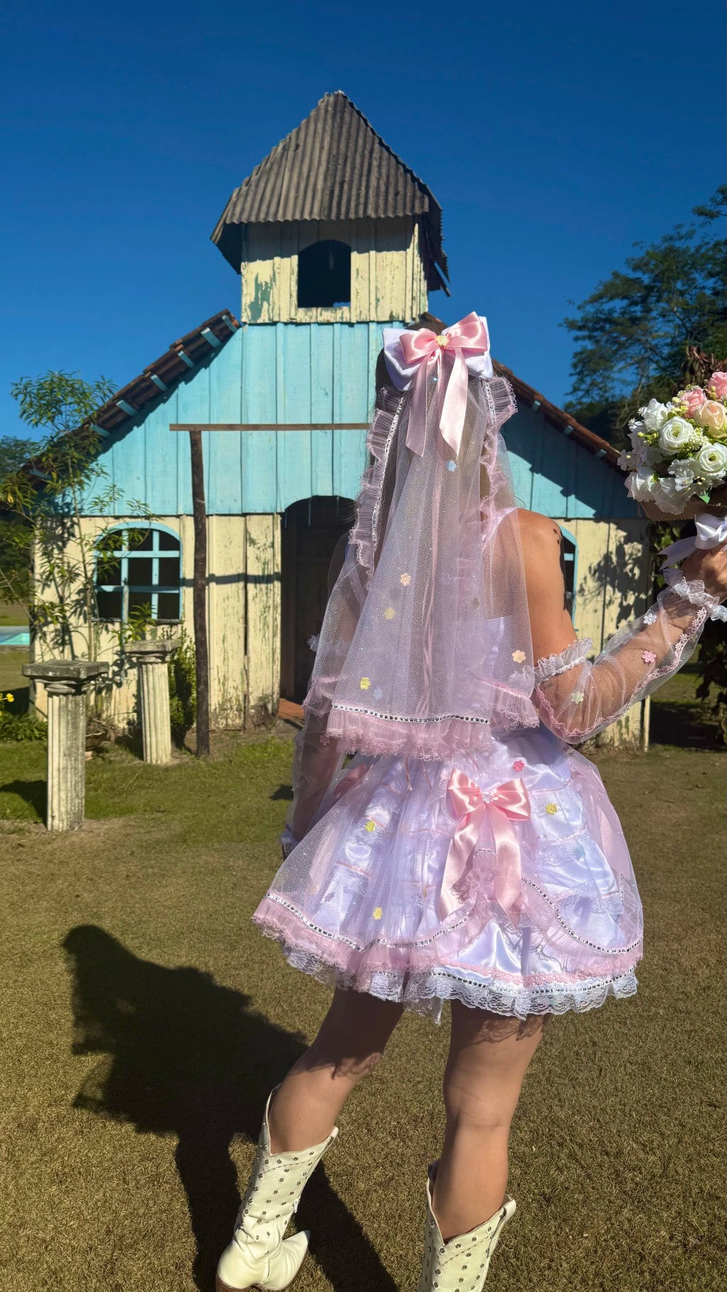 Vestido junino Noivinha - Joana