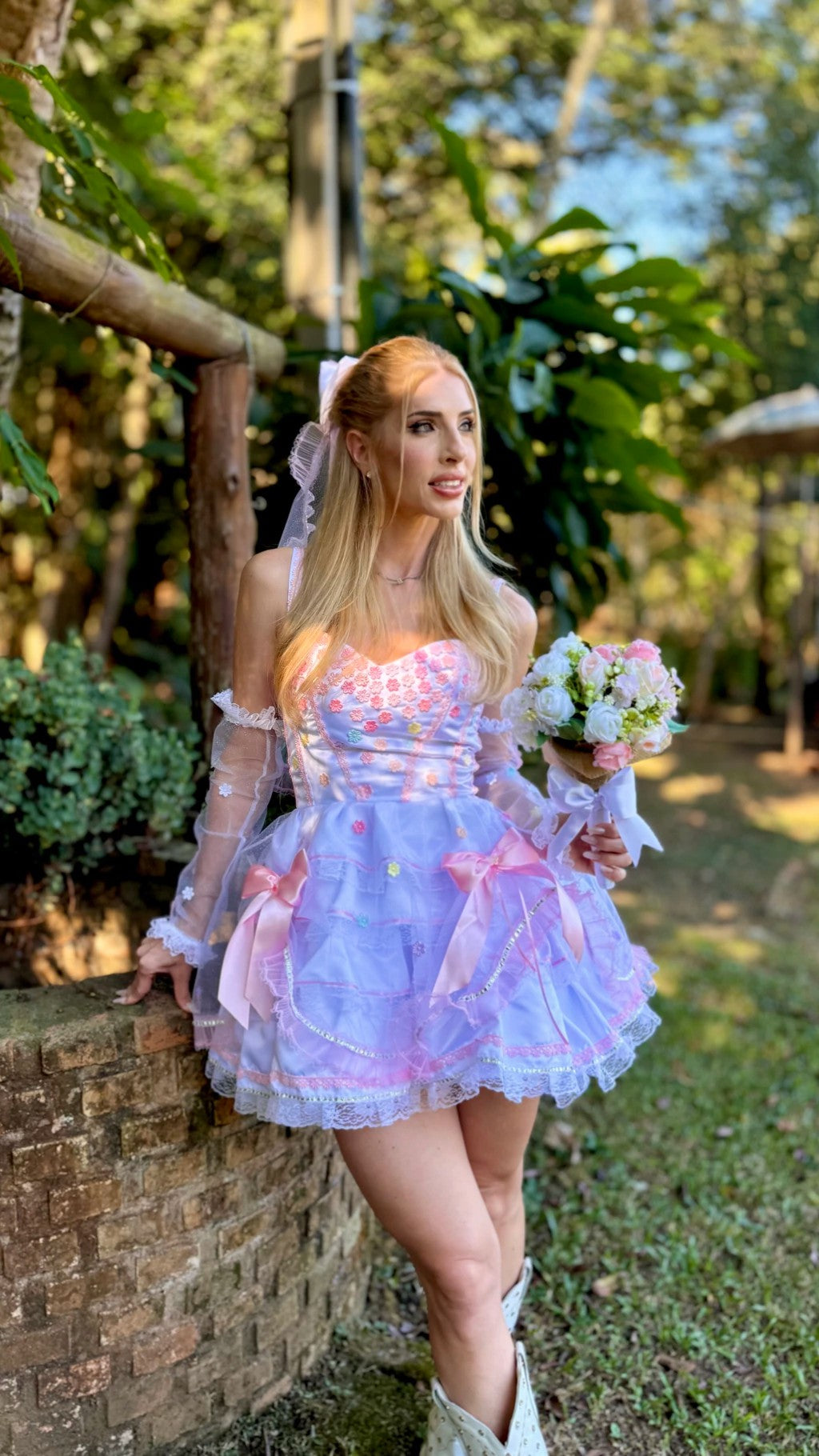 Vestido junino Noivinha - Joana